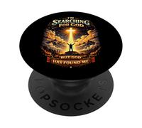 I’m Searching for God, God Found Me Inspirational Faith PopSockets Adhesive PopGrip