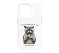 I’m Sensitive About Random Things Vintage Style Raccoon Case for iPhone 15 Pro