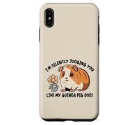 I´m Silently Judging You Cute Guinea Pig Lover Rodent Lover Case for iPhone XS Max