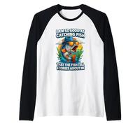 I m So-Good at Catching Fish Tell Stories About Me Fisherman Raglan Baseball Tee