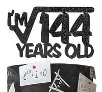 I’m Square Root of 144 Years Old Cake Topper, Math 12th Birthday Cake Topper, 12-Year-Old Mathematics Science Lover Birthday Favor, Mad Science Party Decoration