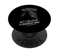 I’m Stronger, Than You Think Defeat A Hundred Men Gorilla PopSockets Adhesive PopGrip