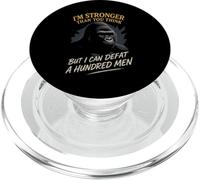 I’m Stronger, Than You Think Defeat A Hundred Men Gorilla PopSockets PopGrip for MagSafe