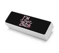 I‘m That Bitch Funny Glasses Case Hard Shell Eyeglasses Case Protector with Cleaning Cloth for Women Men