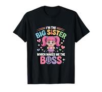 I’m The Big Sister Boss Funny Cute Family Sibling T-Shirt