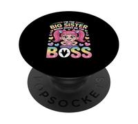 I’m The Big Sister Which Makes Me Boss Rainbow Design PopSockets Adhesive PopGrip