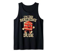 I’m the Birthday Dude Retro Cartoon Cake Tank Top