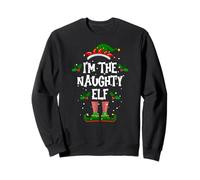 I’m The Naughty Elf Christmas Xmas Pajama PJ Men Women Sweatshirt