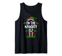 I’m The Naughty Elf Christmas Xmas Pajama PJ Men Women Tank Top