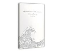 I’m The Rock Against Which The Surf Crashes Canvas Poster Bedroom Decor Landscape Office Room Decor Gift 12x18inch(30x45cm)