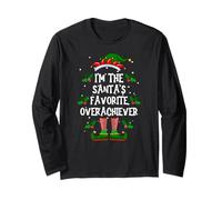 I’m The Santa’s Favorite Overachiever Xmas Elf Pajama PJ Long Sleeve T-Shirt