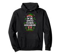 I’m The Santa’s Favorite Overachiever Xmas Elf Pajama PJ Pullover Hoodie