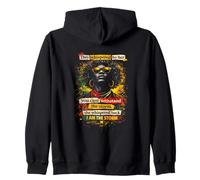 I´m the storm they whispered to her quote afro Zip Hoodie
