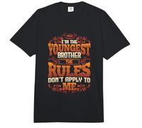I´m The Youngest Brother The Rules Don´t Apply to Me Sibling Comfort Colors Adult Heavyweight T-Shirt