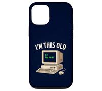 I’m This Old No WiFi Retro Computer Nerd Funny Tech Humor Case for iPhone 12/12 Pro