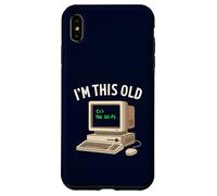 I’m This Old No WiFi Retro Computer Nerd Funny Tech Humor Case for iPhone XS Max