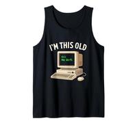 I’m This Old No WiFi Retro Computer Nerd Funny Tech Humor Tank Top