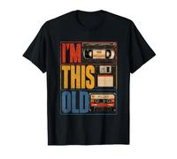 I’m This Old Retro Media Formats Nostalgia Funny Distressed T-Shirt