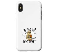 I´m Too Old For This Sheet Halloween Costume Ghost Horror Case for iPhone X/XS