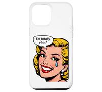 I’m Totally Fine Retro Comic Crying Mental Health Case for iPhone 12 Pro Max