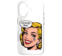 I’m Totally Fine Retro Comic Crying Mental Health Case for iPhone 17