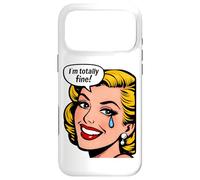 I’m Totally Fine Retro Comic Crying Mental Health Case for iPhone 17 Pro Max