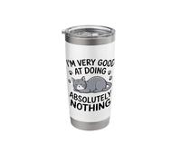 I’m Very Good At Doing Absolutely Nothing Funny cat Stainless Steel Insulated Tumbler