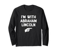 I’m with Abraham Abe Lincoln Halloween Matching Costume Long Sleeve T-Shirt