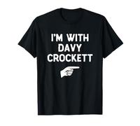 I’m with Davy Crockett Funny Halloween Matching Costume T-Shirt