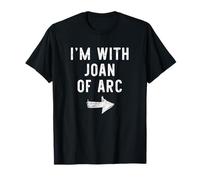 I’m with Joan of Arc Funny Halloween Couple Costume T-Shirt