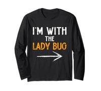 I’m with Lady Bug Halloween Matching Couple Costume Ladybug Long Sleeve T-Shirt