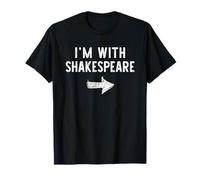 I’m with Shakespeare Funny Halloween Couple Costume T-Shirt