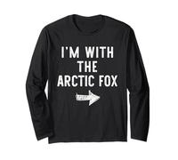 I’m with The Arctic Fox Funny Halloween Couple Costume Long Sleeve T-Shirt