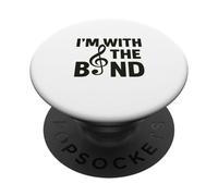 I’m With the Band Funny Music Pun Design PopSockets Adhesive PopGrip