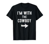 I’m with The Cowboy Funny Halloween Couple Costume Cow-Boy T-Shirt