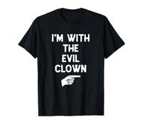 I’m with The Evil Clown Funny Halloween Matching Costume T-Shirt