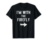 I’m with The Firefly Funny Halloween Couple Costume Fire-Fly T-Shirt