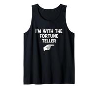 I’m with The Fortune Teller Funny Halloween Matching Costume Tank Top