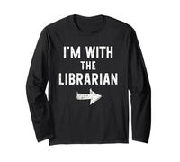 I’m with The Librarian Funny Halloween Couple Costume Long Sleeve T-Shirt