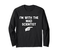 I’m with The Mad Scientist Funny Halloween Matching Costume Long Sleeve T-Shirt