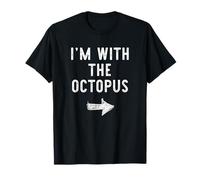 I’m with The Octopus Funny Halloween Couple Costume T-Shirt