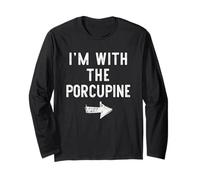I’m with The Porcupine Funny Halloween Couple Costume Long Sleeve T-Shirt