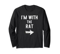 I’m with The Rat Funny Halloween Couple Costume Long Sleeve T-Shirt