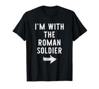 I’m with The Roman Soldier Funny Halloween Couple Costume T-Shirt