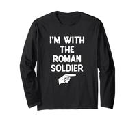 I’m with The Roman Soldier Funny Halloween Matching Costume Long Sleeve T-Shirt