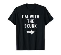 I’m with The Skunk Funny Halloween Couple Costume T-Shirt