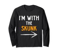 I’m with The Skunk Funny Halloween Matching Couple Costume Long Sleeve T-Shirt
