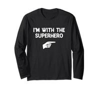 I’m with The Superhero Halloween Matching Costume Super-Hero Long Sleeve T-Shirt