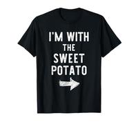 I’m with The Sweet Potato Funny Halloween Couple Costume T-Shirt
