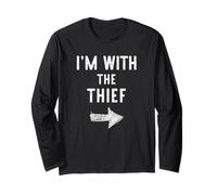 I’m with The Thief Funny Halloween Couple Costume Long Sleeve T-Shirt